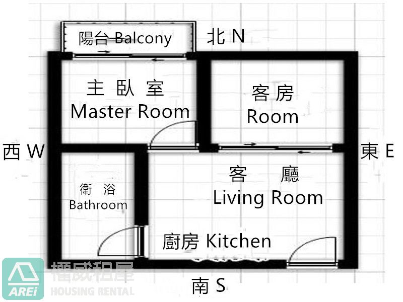 R14漢神巨蛋F1邊間舒適兩房