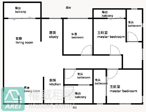 文化中心MRT文化綻雙主臥3+1房平車