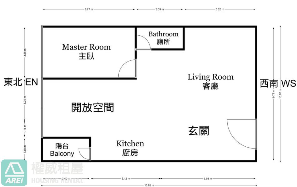 華鳳日之曜全新1+1房空屋