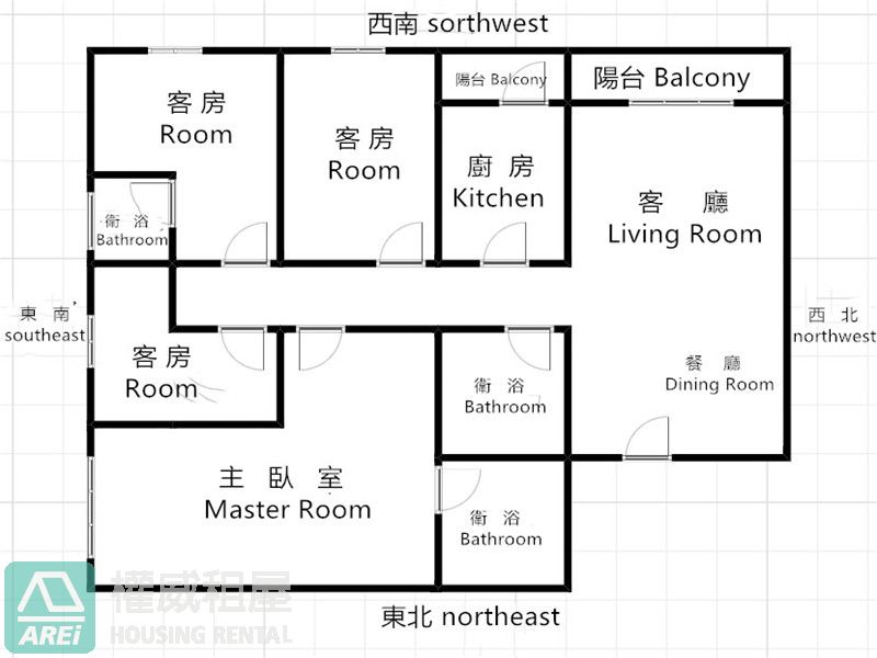 三多MRT亞灣晶閣泳池雙主臥3+1房雙平車J