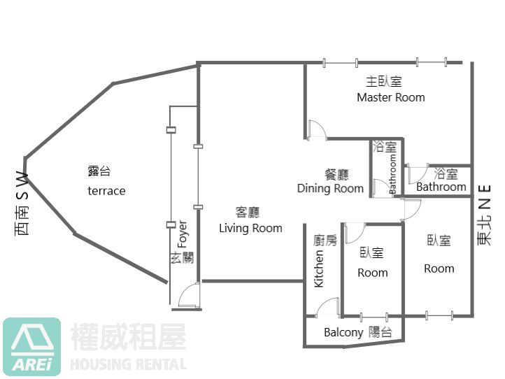 R12後驛愛河之心翡翠園3房露臺平車