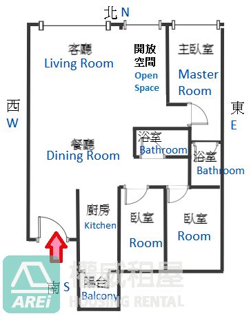 美麗島高雄車站MRT領賢大空間品味3+1房