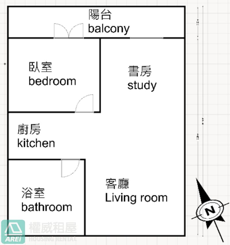 高醫商圈｜郡都當代全新1+1房採光佳平車