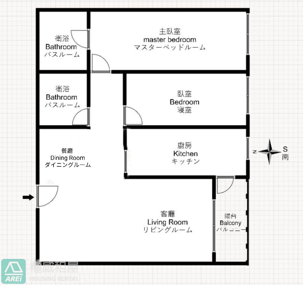 巨蛋R14泰暘彩虹全新百萬裝潢現代時尚二房二衛+車位