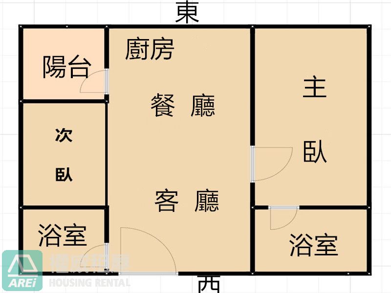 R14鑫巨蛋泳池精美兩房雙衛平車