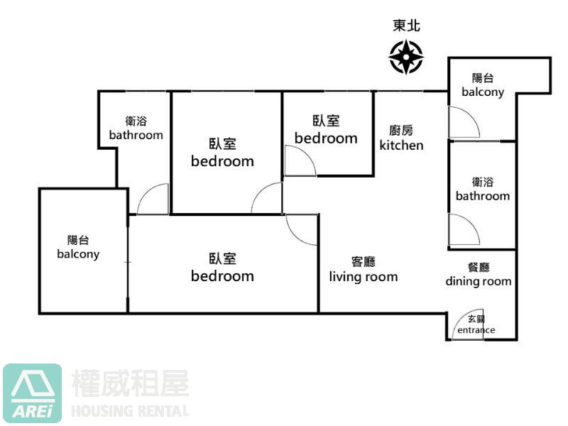 郡都當代清新陽光3房平車.可租補