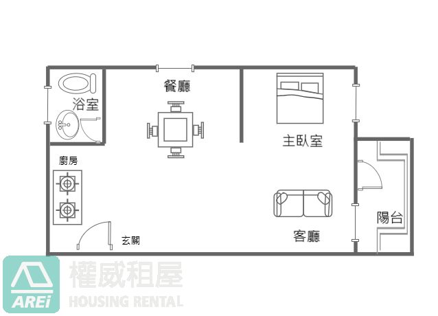 聯上鉑麗|雙面採光兩房空間自由運用