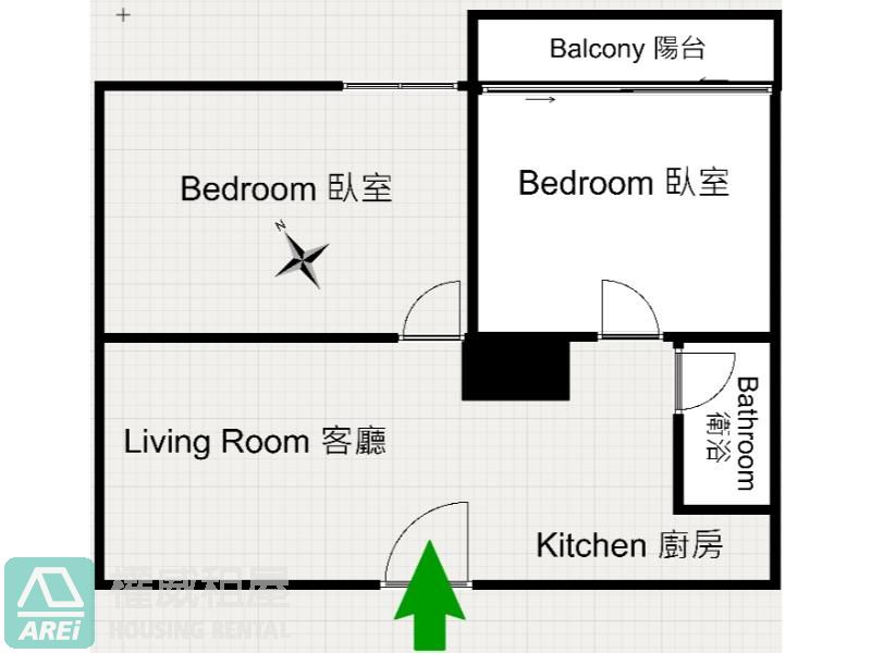 R14巨蛋博愛香榭全新未住採光2房