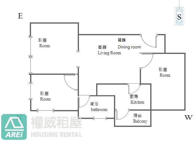 高鐵MRT芳崗高鐵棧日系無印風2+1房