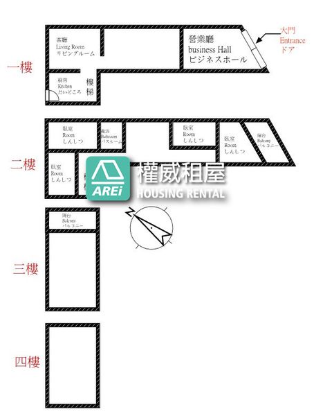 建國四路鹽埕風華百坪透店可住家