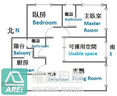 河堤社區圓舞曲木質三房平車租補