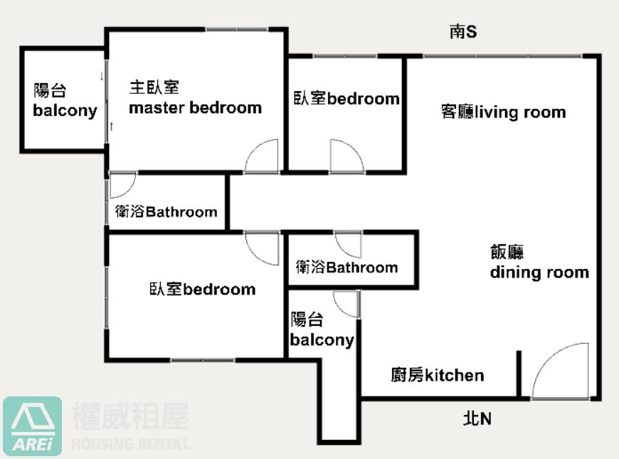 高鐵MRT三越song全新3房+平車