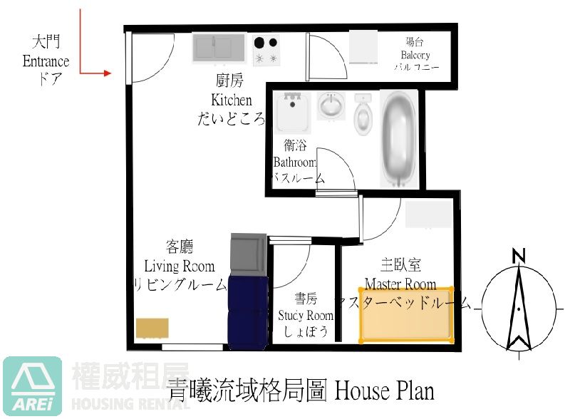 青曦流域亮麗兩房平車|可租補寵物宅