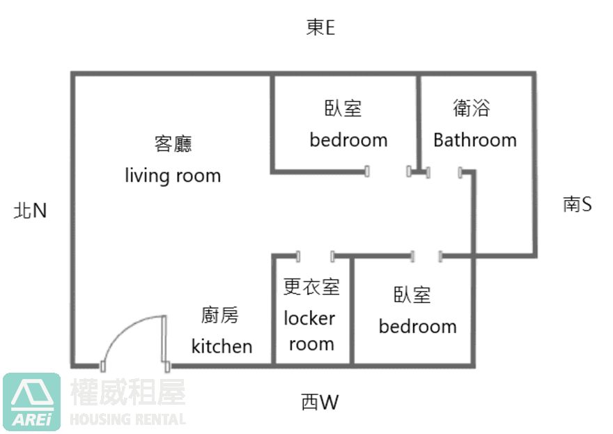 皇后華廈採光方正2+1房