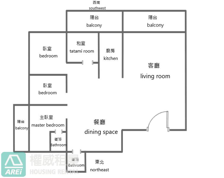 遠東新公園採光優質景觀正三房平車