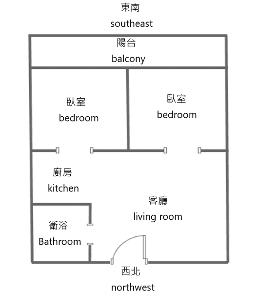 博愛香榭精緻溫馨高樓兩房