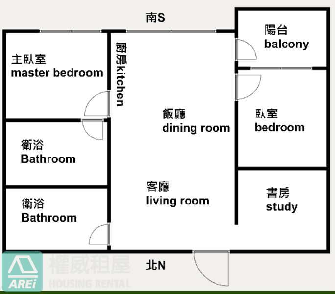 美麗島MRT達麗東京雅緻2房2衛(可租補)