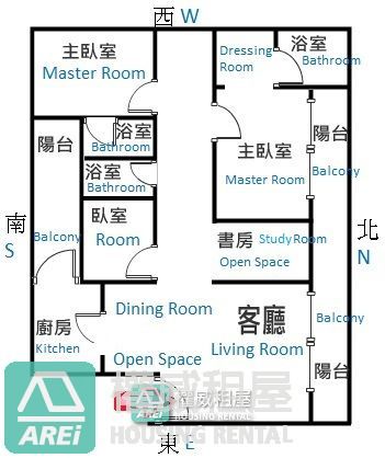 美術館龍騰現代裝潢3+1房平車