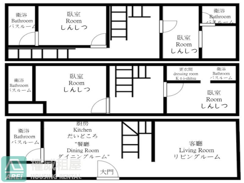 巨蛋凹子底公園無印風迎光透天別墅