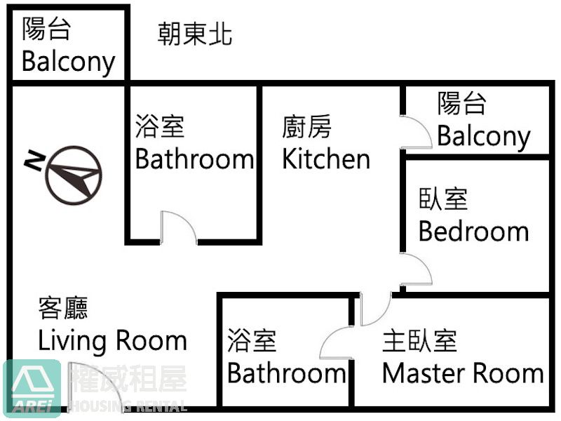 小港全新首次出租橘時光2+1房平車