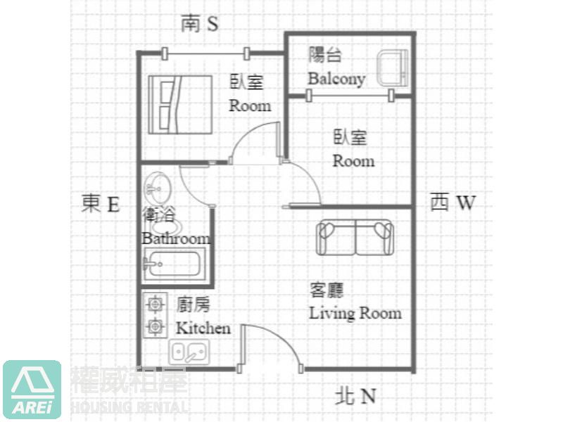 巨蛋J-Modern清新質感2房平車