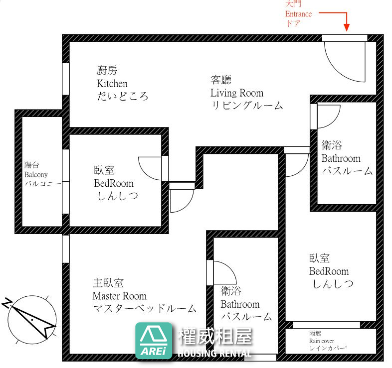 青埔捷運｜京城森遠｜全新未住漂亮北歐風格3房平車