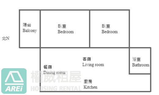 R13凹子底站璟立方雙面採光2房可租補