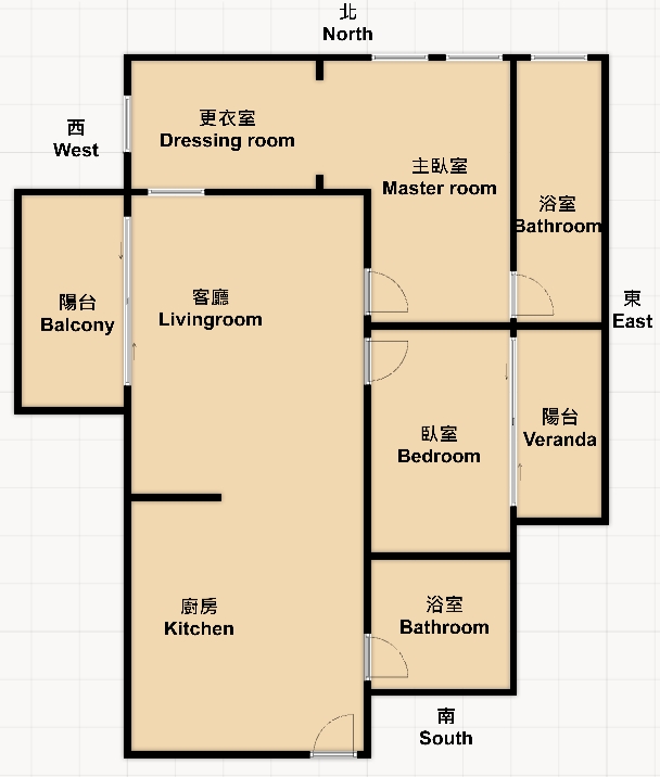 高醫商圈淳白高樓明亮2房平車