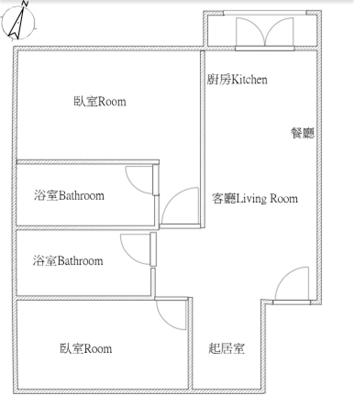 台積棋琴25重奏2+1房平車裝潢屋