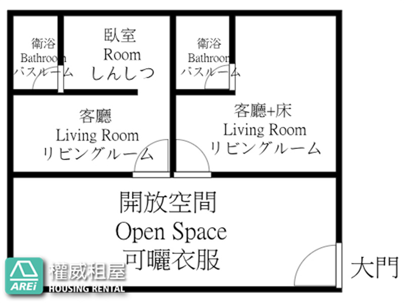 通往美食巷道華豐一街公寓