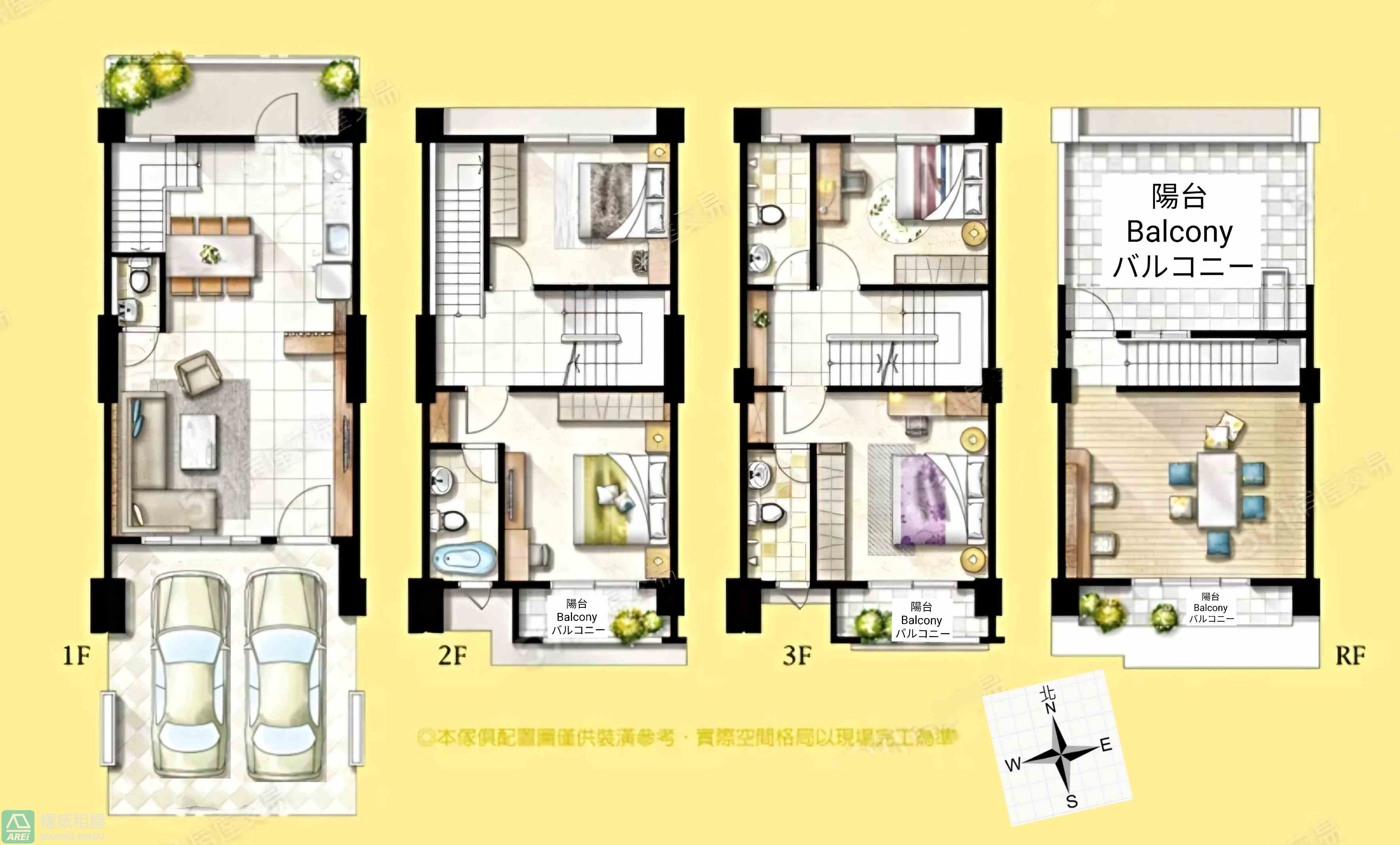 林園雙車面寬獨棟透天別墅∣皇家HOYA6∣可租補