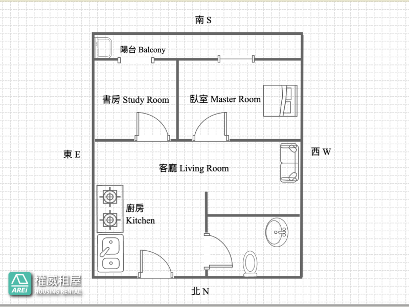 亞灣三多商圈新世界泳池全新日系兩房