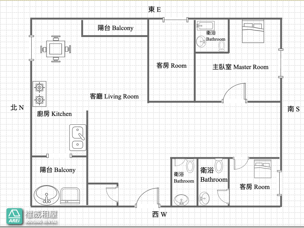 三多樹海首善泳池豪華大三房雙主臥平車