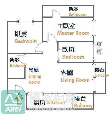 蓮池潭NeXT21優雅質感溫馨三房平車