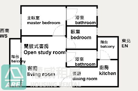 楠梓豐花園高樓採光2+1房平車可租補