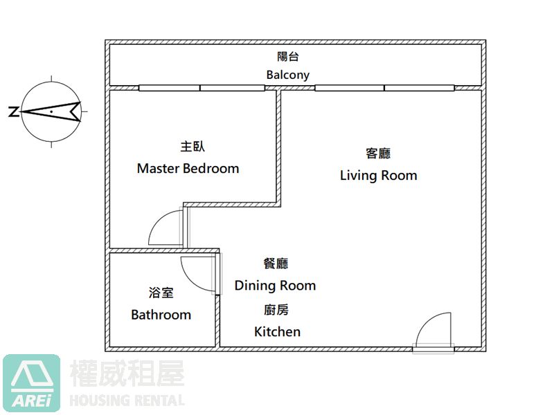 中央公園MRT聯上鉑麗現代質感1房便利宅