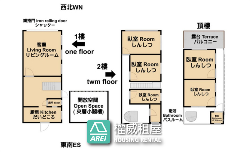 近高雄火車站│稀有邊間整棟5房透天