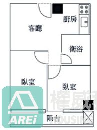 農十六麗緻新都捷運宅翻新兩房租補