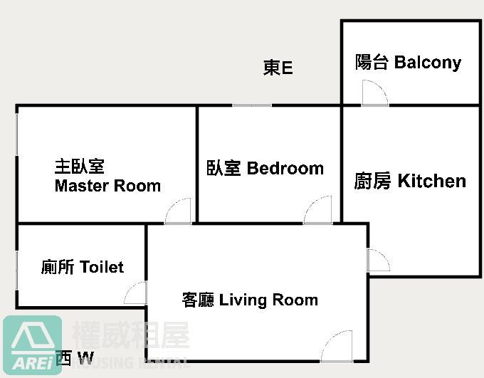 摩登國城高樓層採光佳舒適兩房