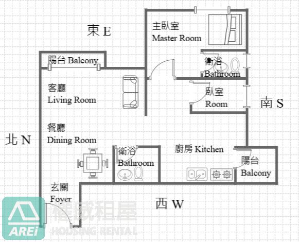 R16 MRT鑫高鐵文青質感2房車位