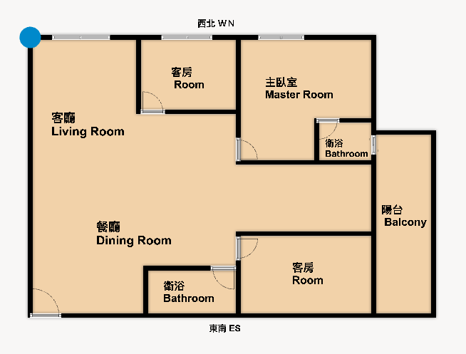 農16京城紐約採光明亮三房