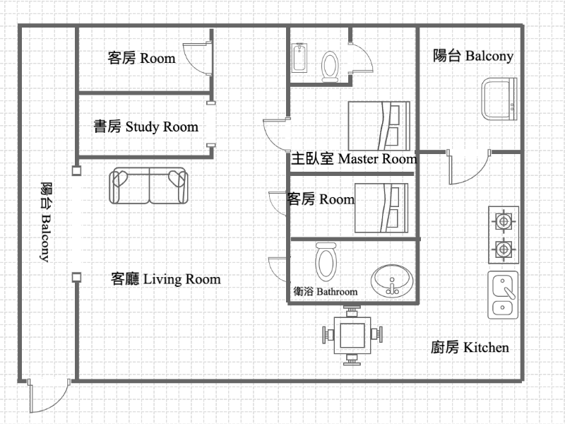 麗緻四季巨蛋商圈大四房景觀佳