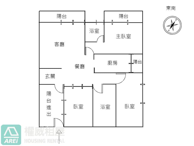 籬仔內太子臻品明亮大3房平車