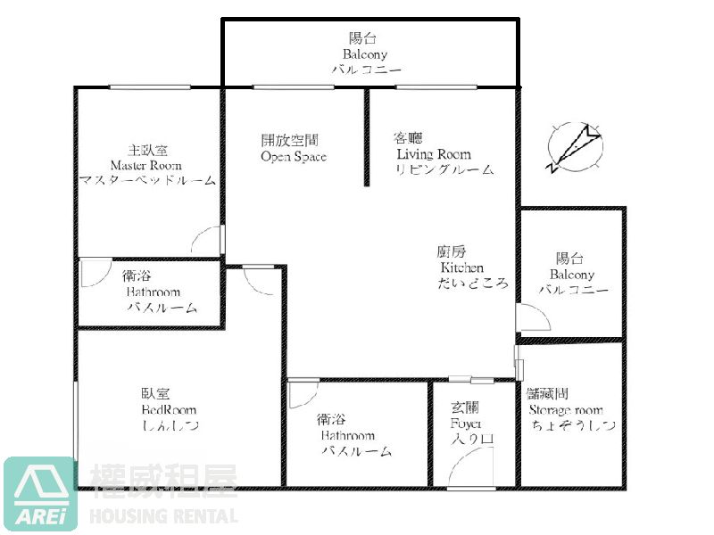 開啟美學生活｜太普美術海北歐風2+1房雙平車